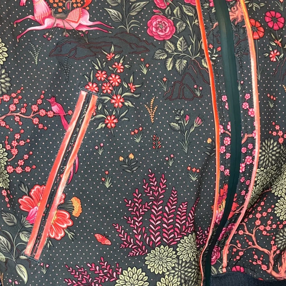 Puma liberty Women's Multicolor Floral Bomber Jacket windbreaker - Picture 4 of 5